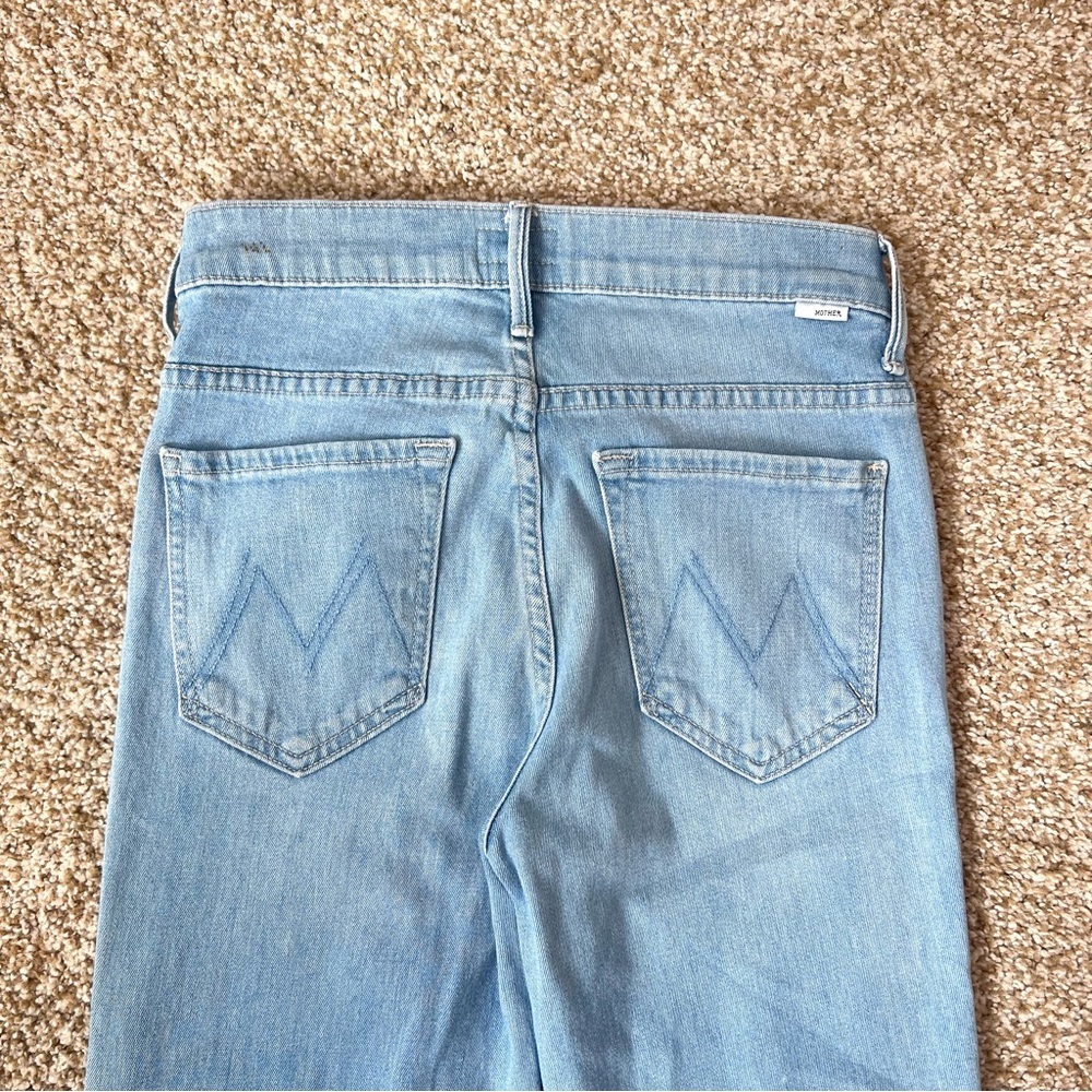 Mother The Insider Crop Step Fray in Hold my Hand Light Wash Size 26 - Picture 11 of 16